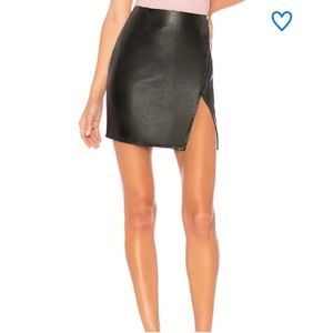 Small leather skirt